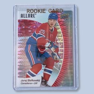 2023-2024 UD Allure Red Rainbow Card Juraj Slafkovsky #10 Canadiens De Montréal